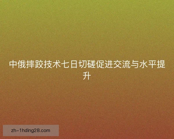 中俄摔跤技术七日切磋促进交流与水平提升